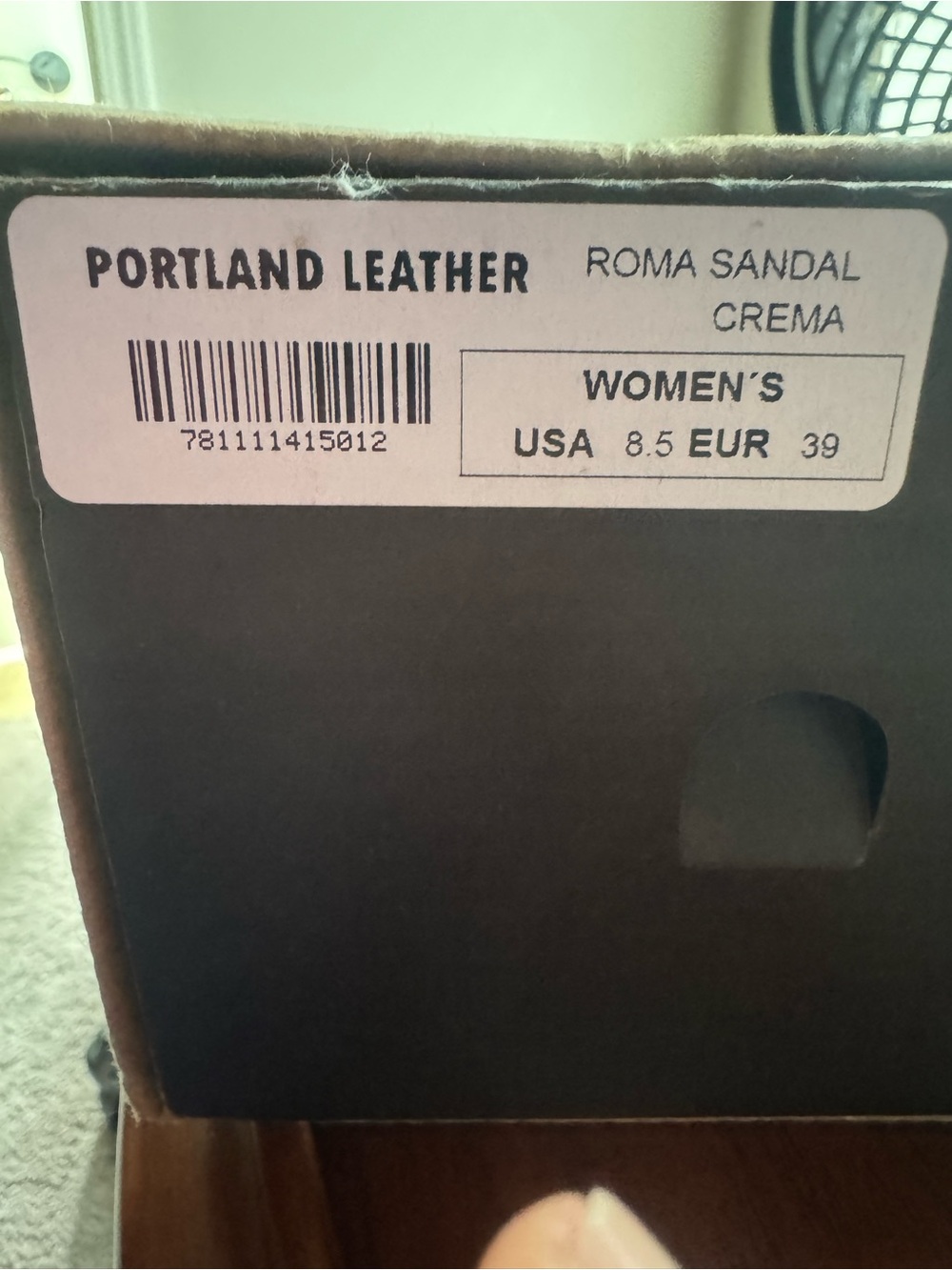 Portland Leather-Women's Cream Cross-Strap Slide Sandals-Brand New- Size 8.5 - Picture 4 of 4